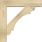 Ekena Millwork Olympic Block Rough Sawn Bracket w/ Offset Brace, Douglas Fir, 6"W x 26"D x 26"H BKT0604X26X26OLY05RDF - alternate 2